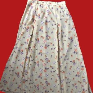 Long Floral Skirt